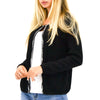 CARDIGAN DONNA F/W CON CHIUSURA A GANCIO E DETTAGLIO BRILLANTINATO - Chic&Pop - Abbigliamento ed accessori Donna