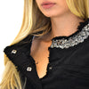 GIACCA DONNA F/W IN JEANS CON FRANGE - Chic&Pop - Abbigliamento ed accessori Donna