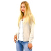 CARDIGAN DONNA F/W CON CHIUSURA A GANCIO E DETTAGLIO BRILLANTINATO - Chic&Pop - Abbigliamento ed accessori Donna