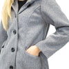 CAPPOTTO DONNA F/W CON CAPPUCCIO A TINTA UNITA - Chic&Pop - Abbigliamento ed accessori Donna