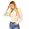 MAGLIONE DONNA F/W CROPPED CON TRECCE - Chic&Pop - Abbigliamento ed accessori Donna