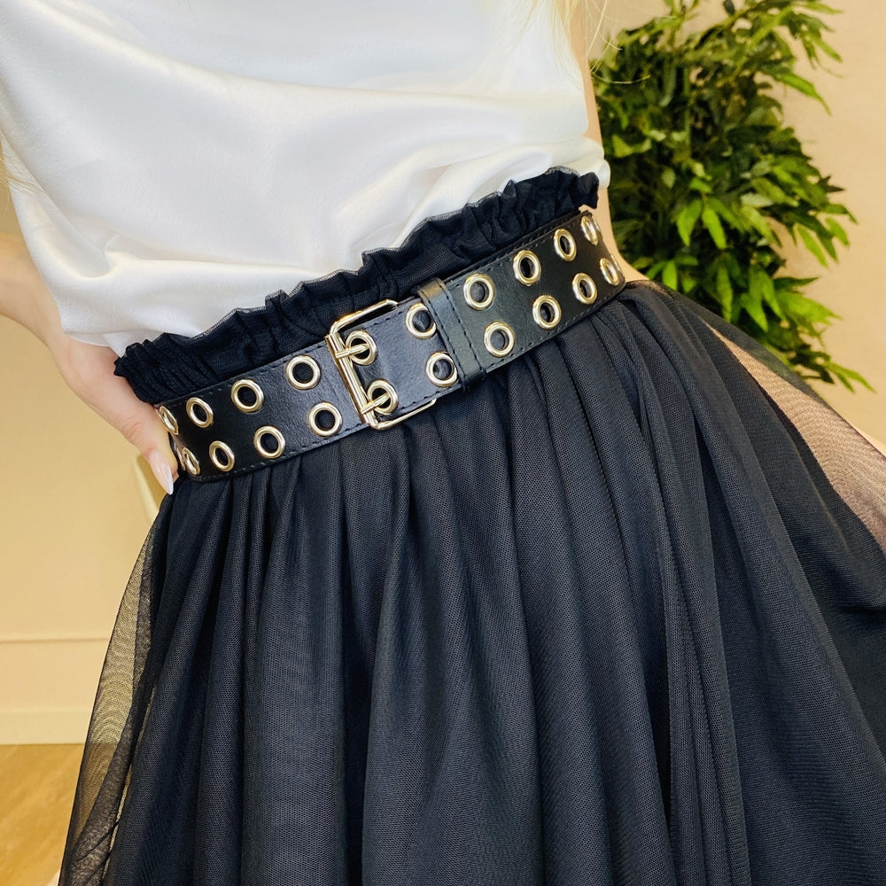 Cintura donna p/e BLACK doppia - Chic&Pop - Abbigliamento ed accessori Donna