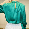 Camicia donna p/e GIORGIA cropped satinata - Chic&Pop - Abbigliamento ed accessori Donna