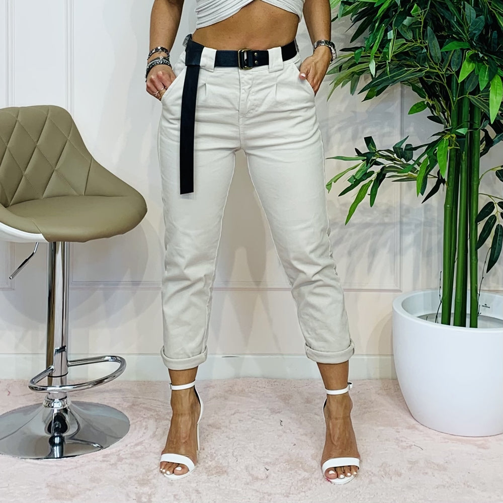 Pantalone donna p/e SAHARA con cintura - Chic&Pop - Abbigliamento ed accessori Donna