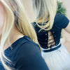 T-Shirt donna p/e JESSY crop con allacciatura posteriore - Chic&Pop - Abbigliamento ed accessori Donna